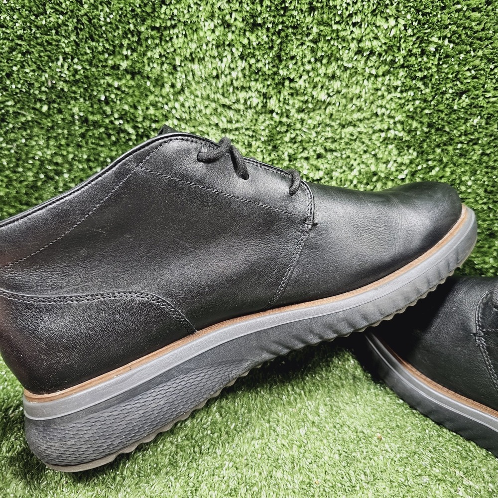Cole Haan ZeroGrand Black Leather Ankle Casual Chukka Boots Mens Size 11 - Picture 7 of 10